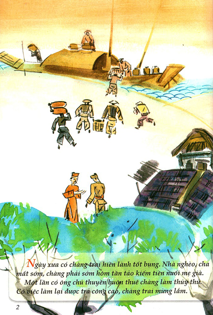 tranh truyện dân gian việt nam - con chó, con mèo và anh chàng nghèo khổ (tái bản 2024)