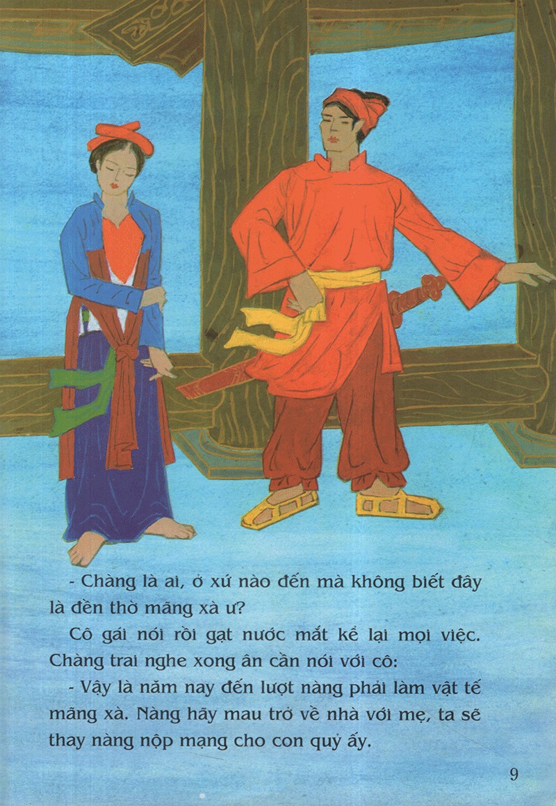 tranh truyện dân gian việt nam - diệt mãng xà (tái bản 2019)