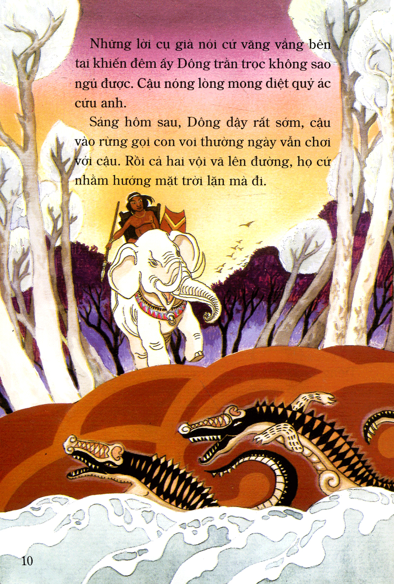 tranh truyện dân gian việt nam - dũng sĩ đam dông (tái bản 2024)