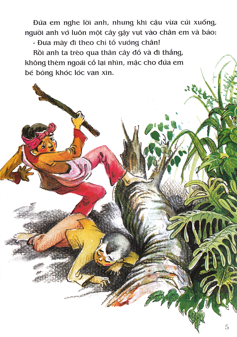Tranh Truyen Dan Gian Viet Nam - Hai Anh Em Va Cay Thuoc Than (Tai Ban 2019)