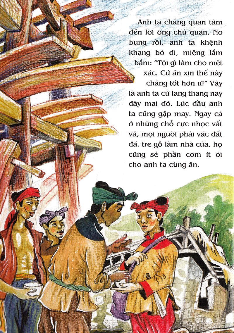 tranh truyện dân gian việt nam - hai anh em và cây thuốc thần (tái bản 2023)