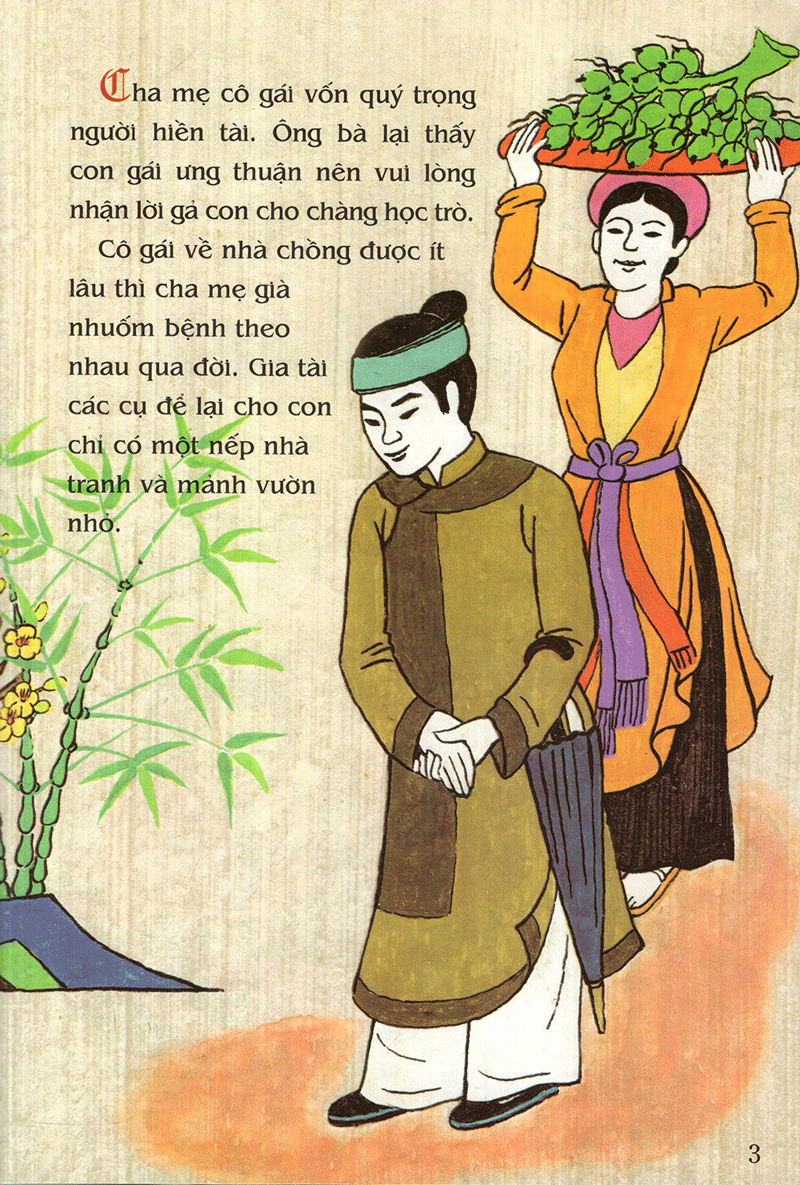 tranh truyện dân gian việt nam - hai ông tiến sĩ (tái bản 2019)