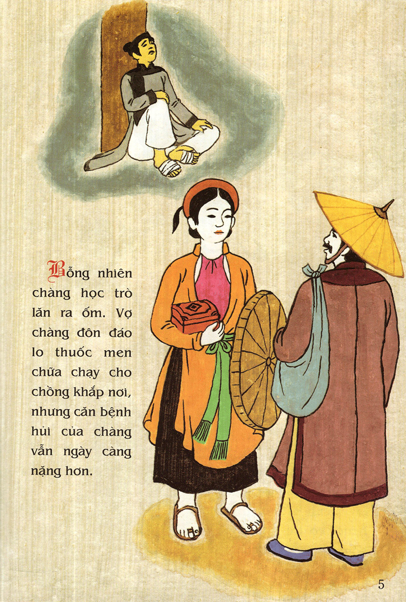 tranh truyện dân gian việt nam - hai ông tiến sĩ (tái bản 2019)