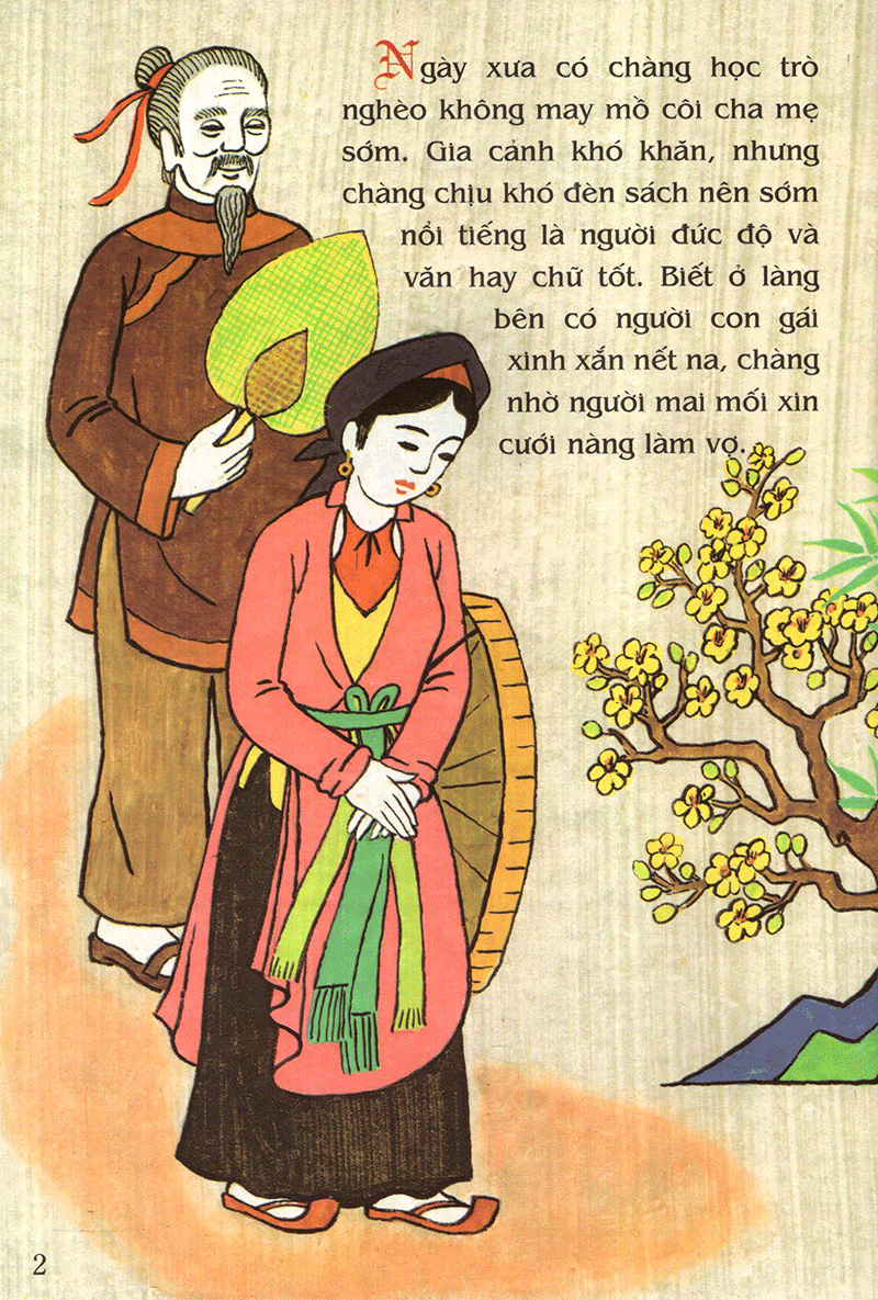 tranh truyện dân gian việt nam - hai ông tiến sĩ (tái bản 2024)