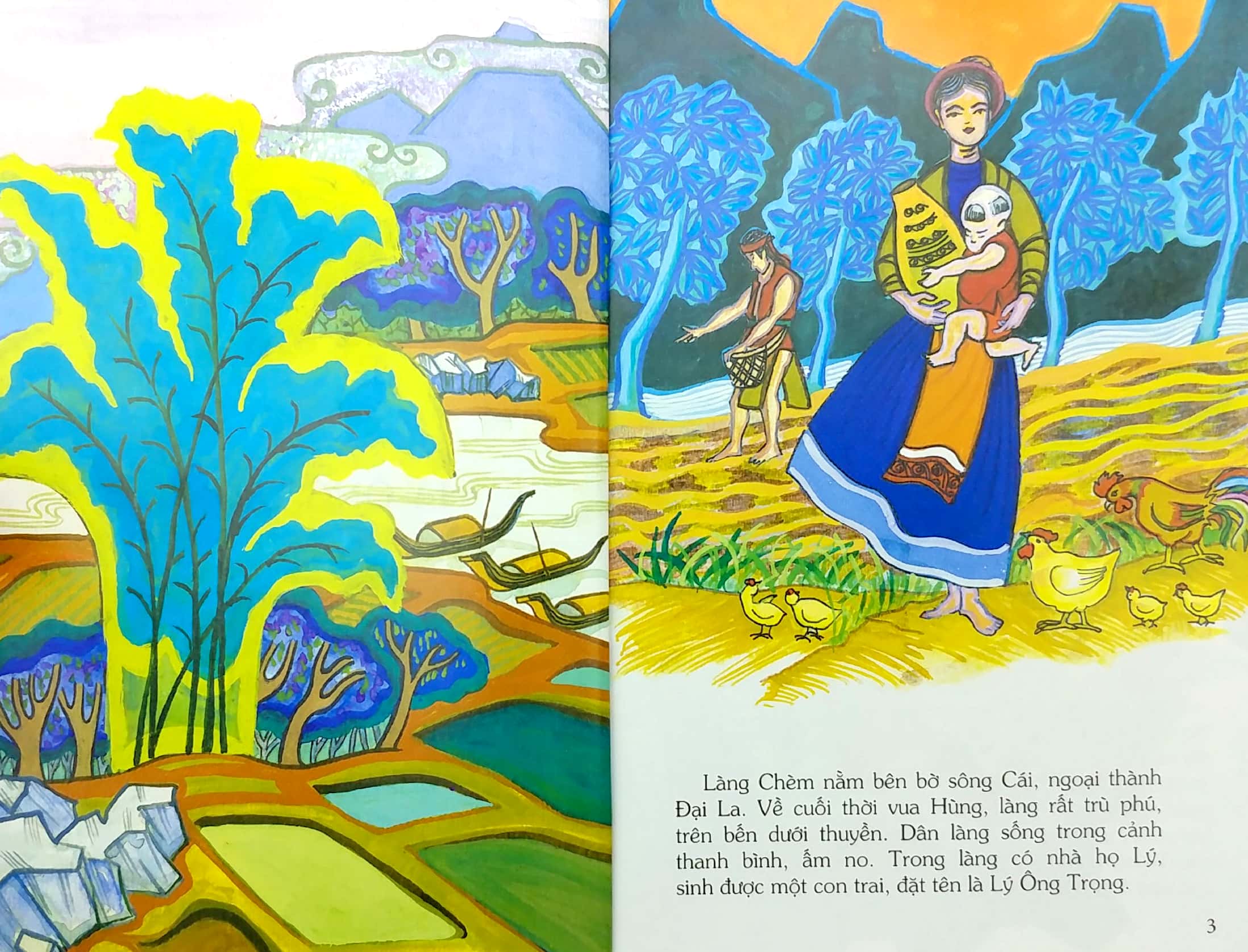 tranh truyện dân gian việt nam - lý ông trọng