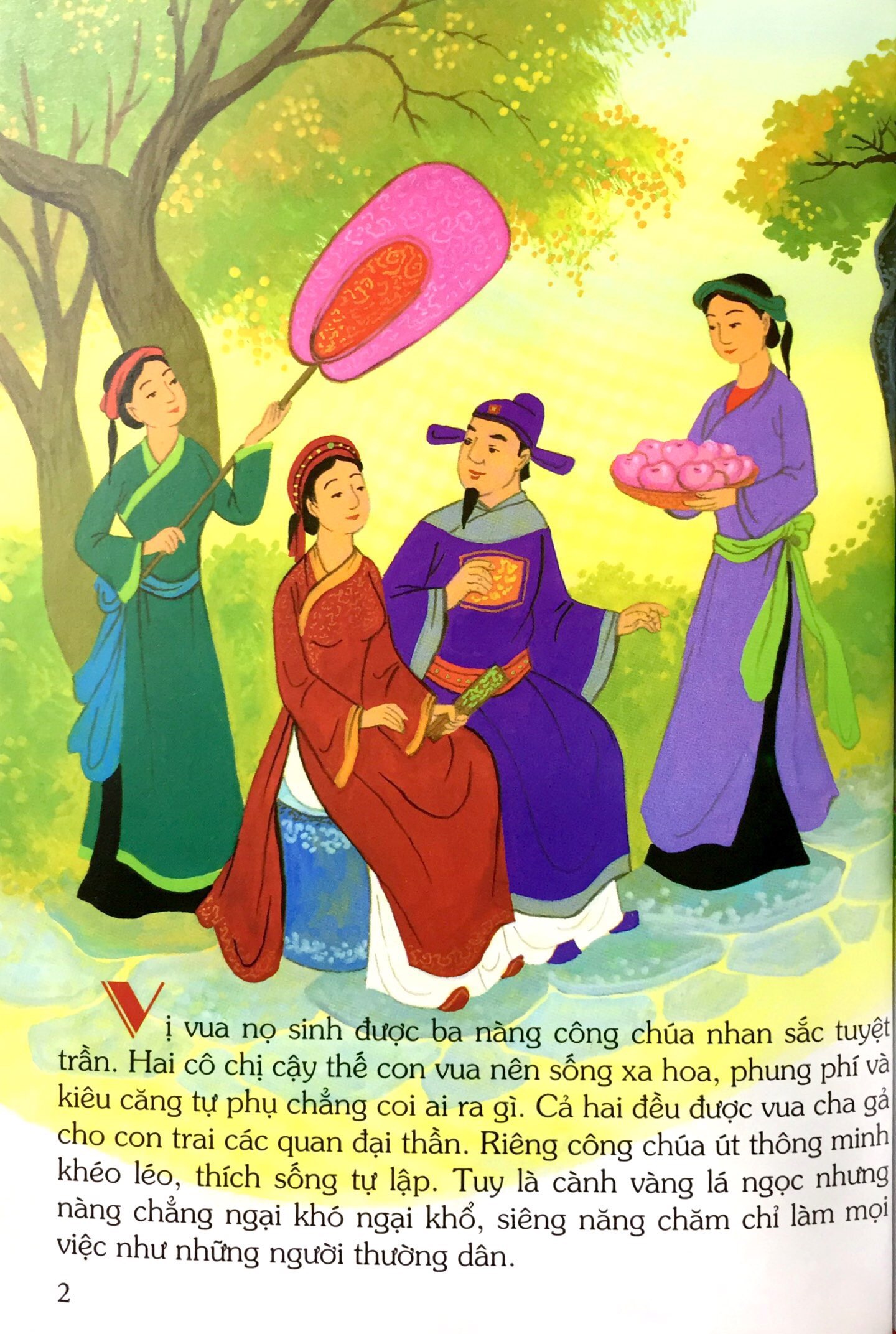 tranh truyện dân gian việt nam - nàng công chúa bán than (tái bản 2024)