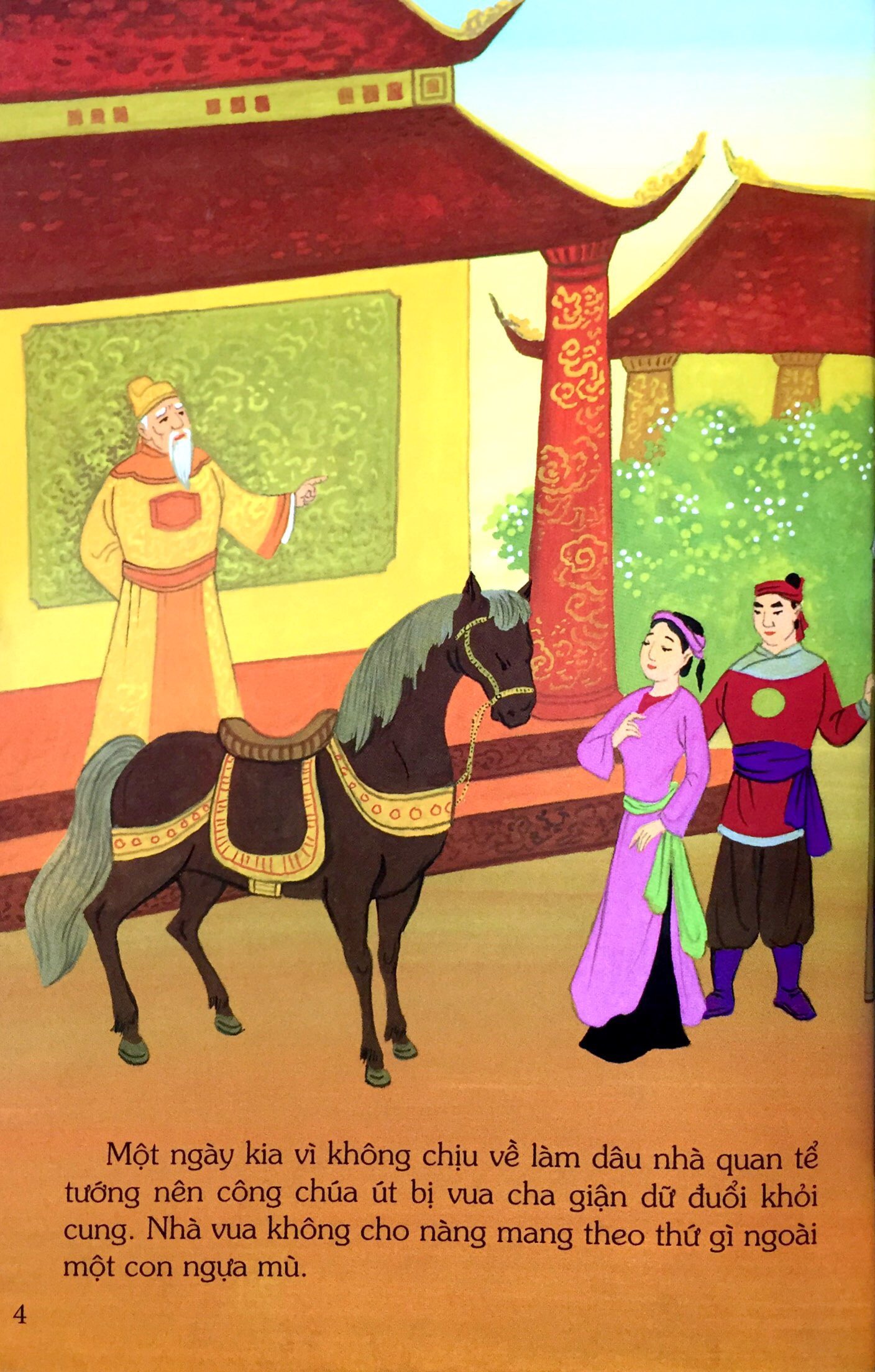 tranh truyện dân gian việt nam - nàng công chúa bán than (tái bản 2024)