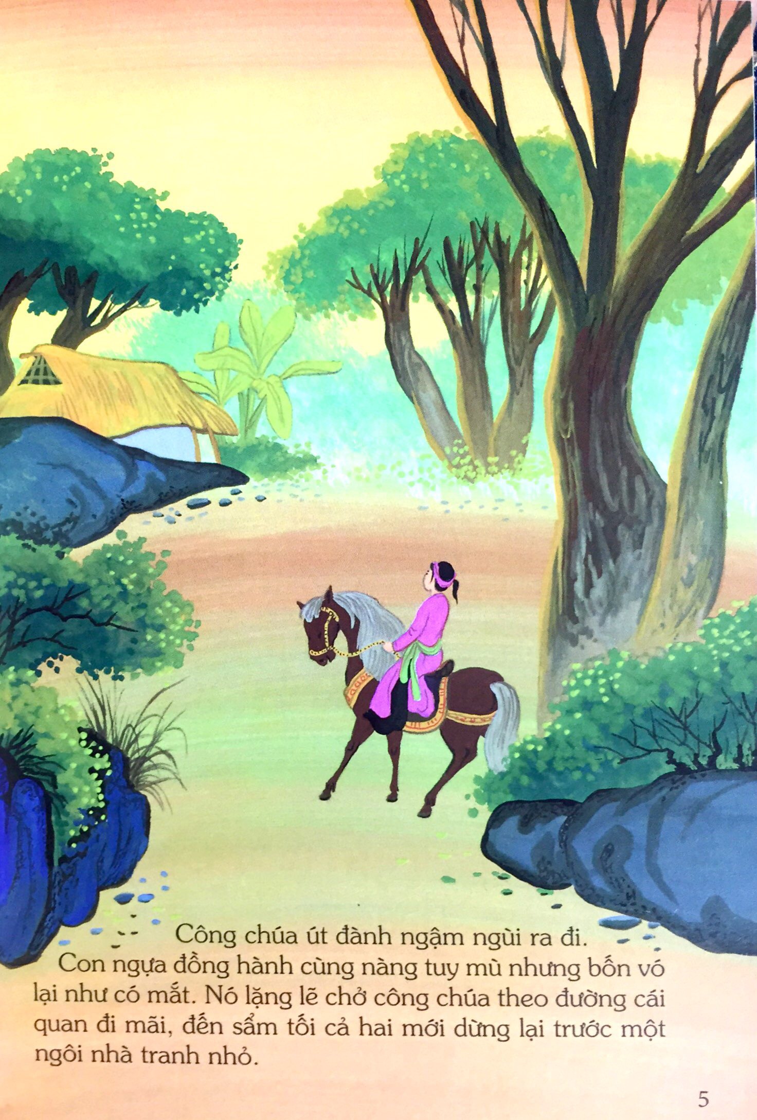 tranh truyện dân gian việt nam - nàng công chúa bán than (tái bản 2024)