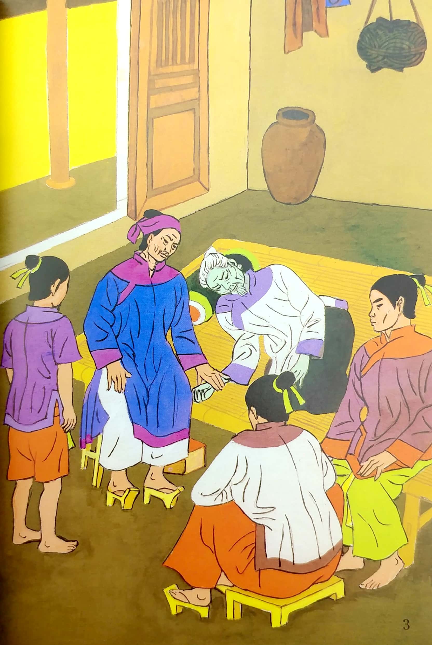 tranh truyện dân gian việt nam - người cha và ba con trai (tái bản 2023)