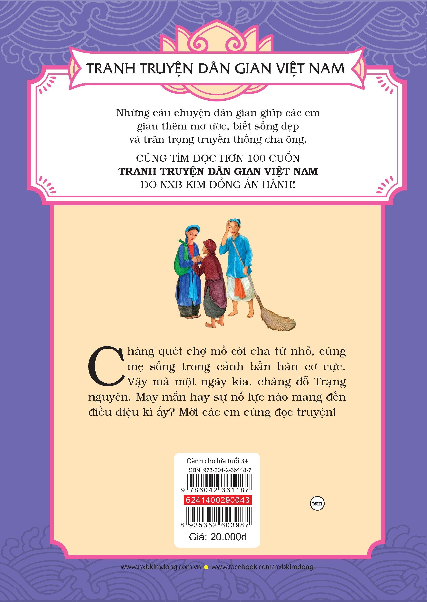 tranh truyện dân gian việt nam - ông trạng quét (tái bản 2024)