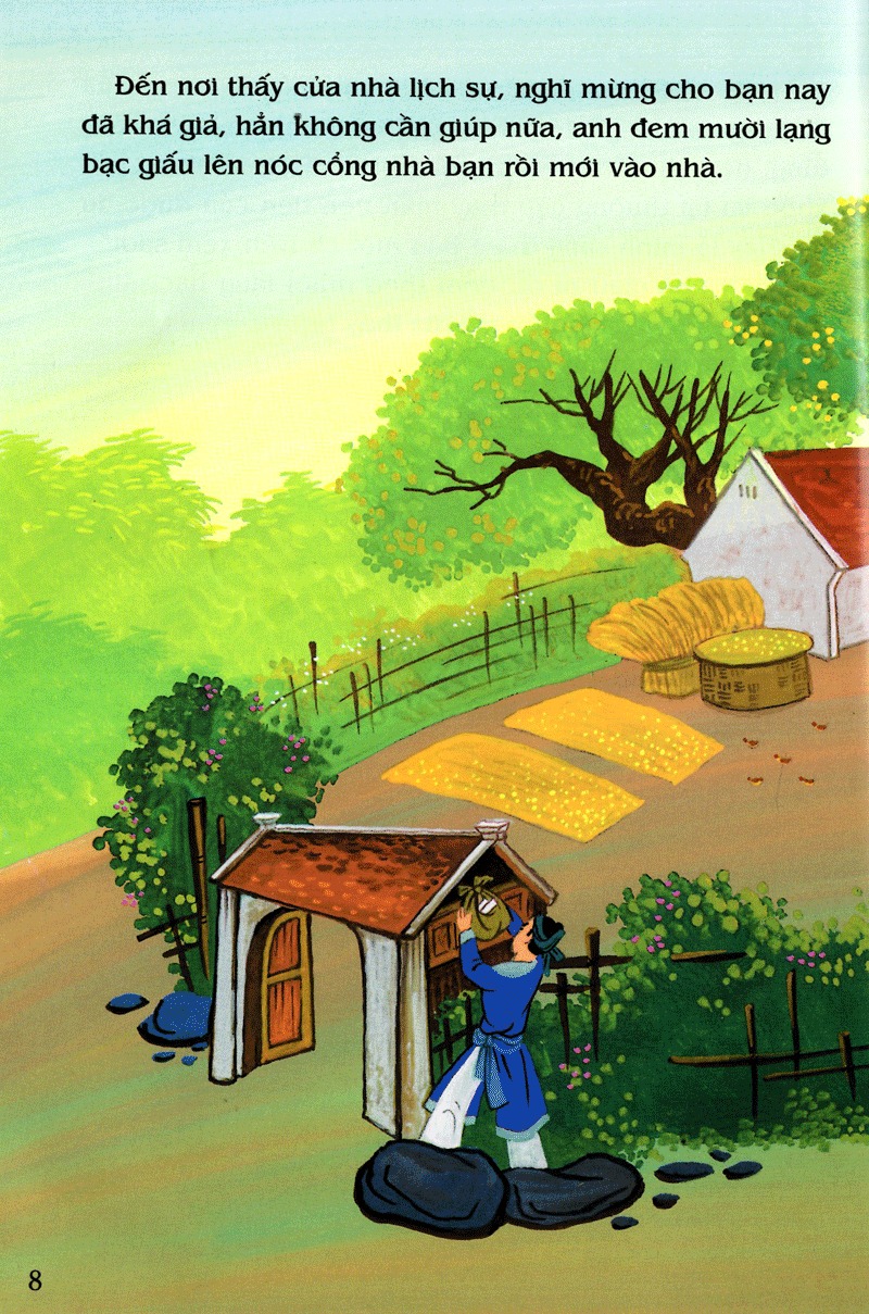 tranh truyện dân gian việt nam - sinh con rồi mới sinh cha (tái bản 2024)