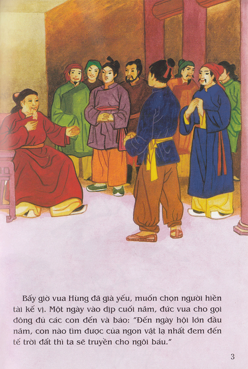 tranh truyện dân gian việt nam - sự tích bánh chưng bánh dày (tái bản 2023)