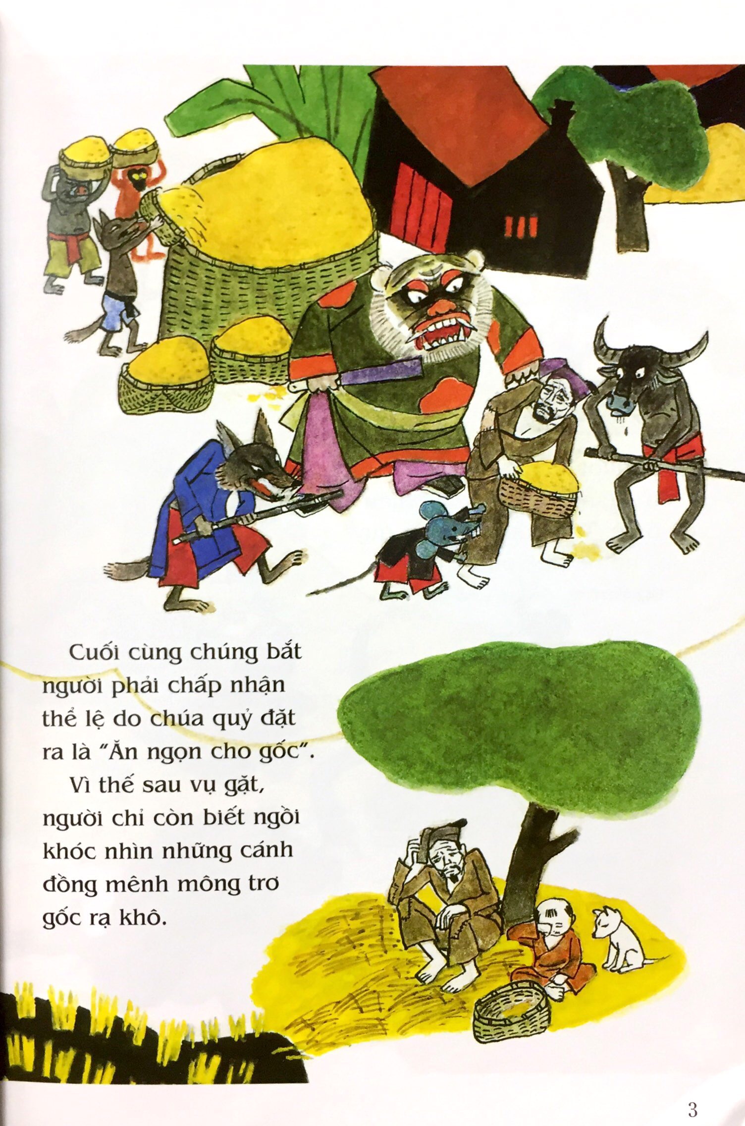 tranh truyện dân gian việt nam - sự tích cây nêu ngày tết (tái bản 2023)