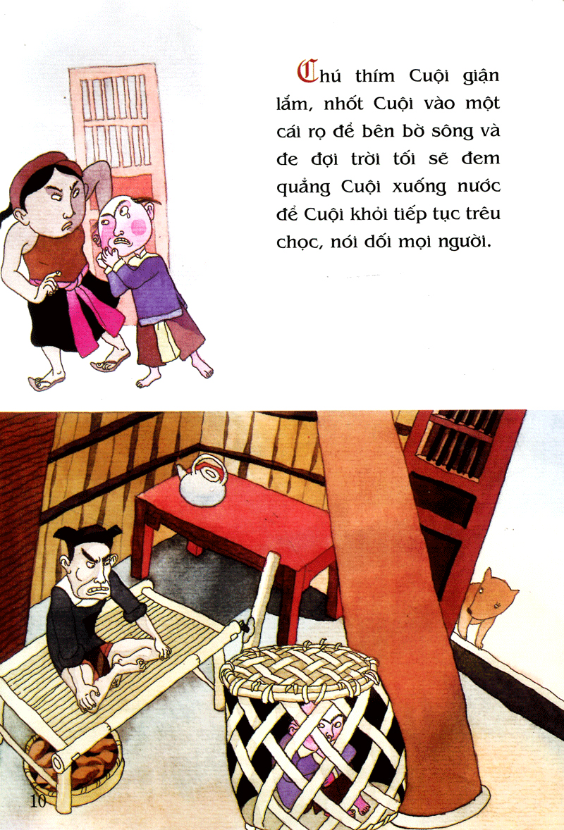 tranh truyện dân gian việt nam - sự tích chú cuội cung trăng (tái bản 2023)