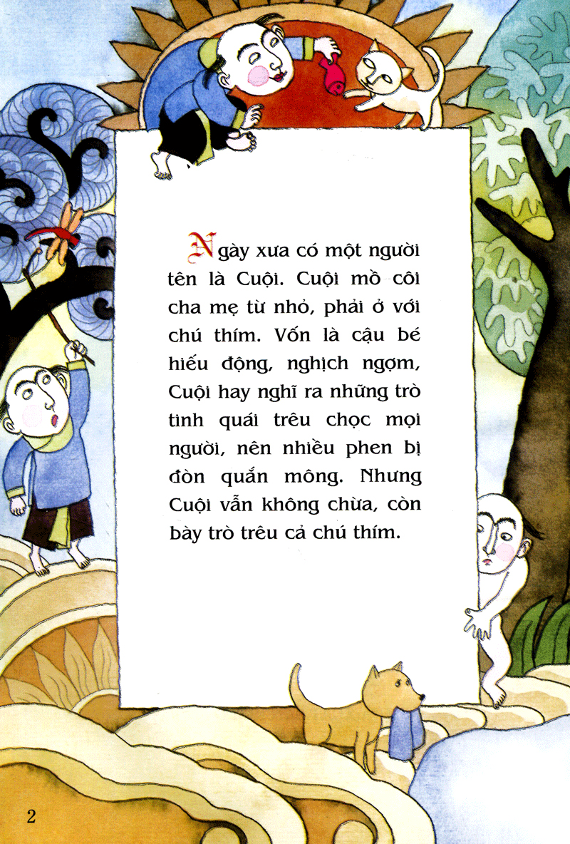 tranh truyện dân gian việt nam - sự tích chú cuội cung trăng (tái bản 2023)