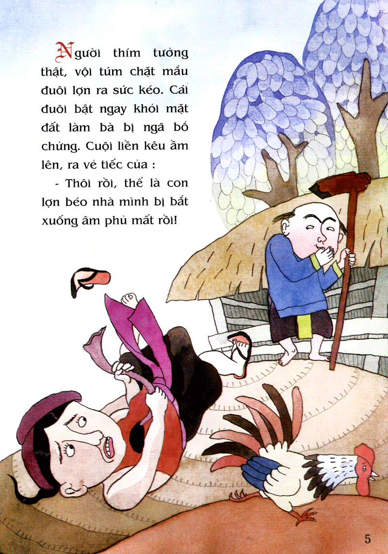 tranh truyện dân gian việt nam - sự tích chú cuội cung trăng (tái bản 2023)