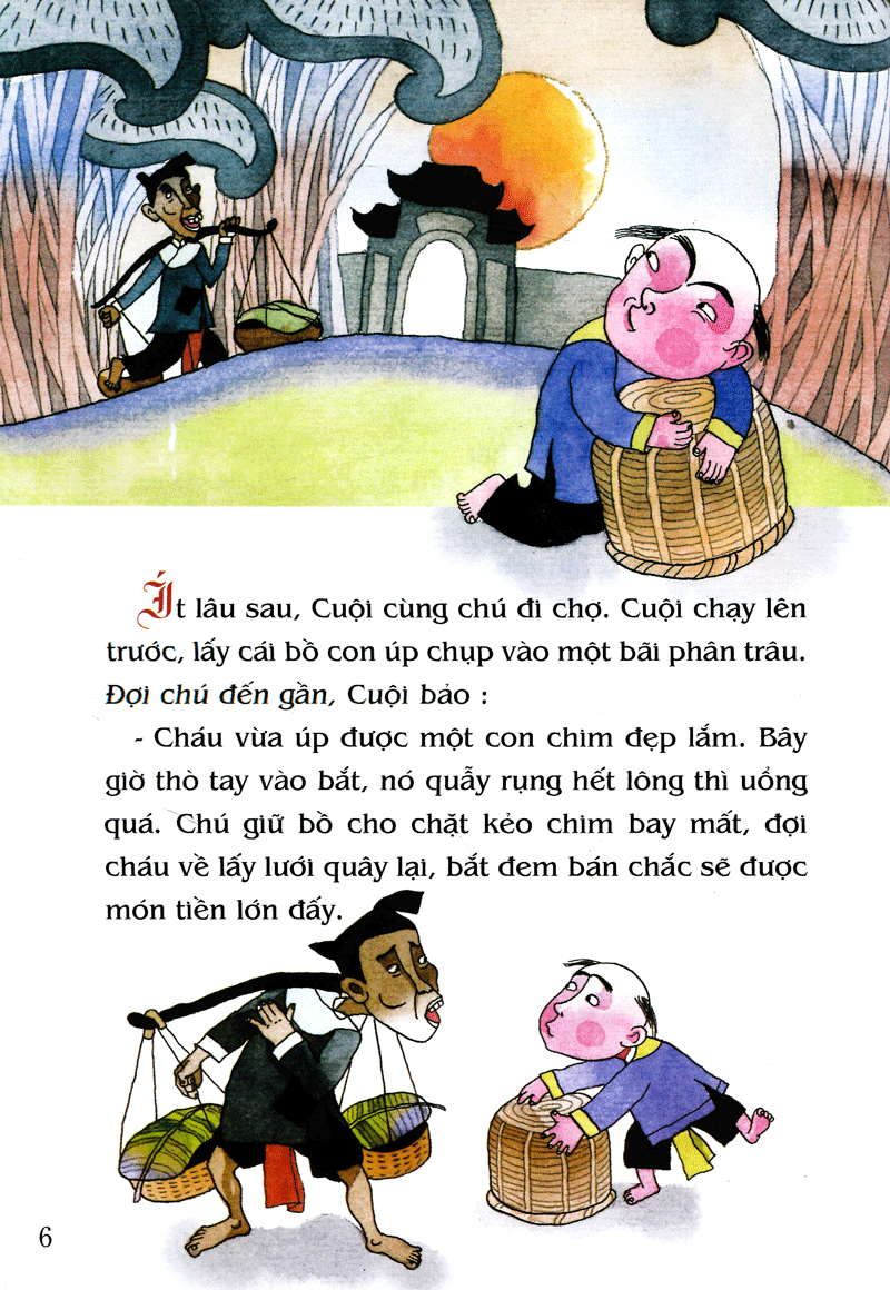 tranh truyện dân gian việt nam - sự tích chú cuội cung trăng (tái bản 2023)