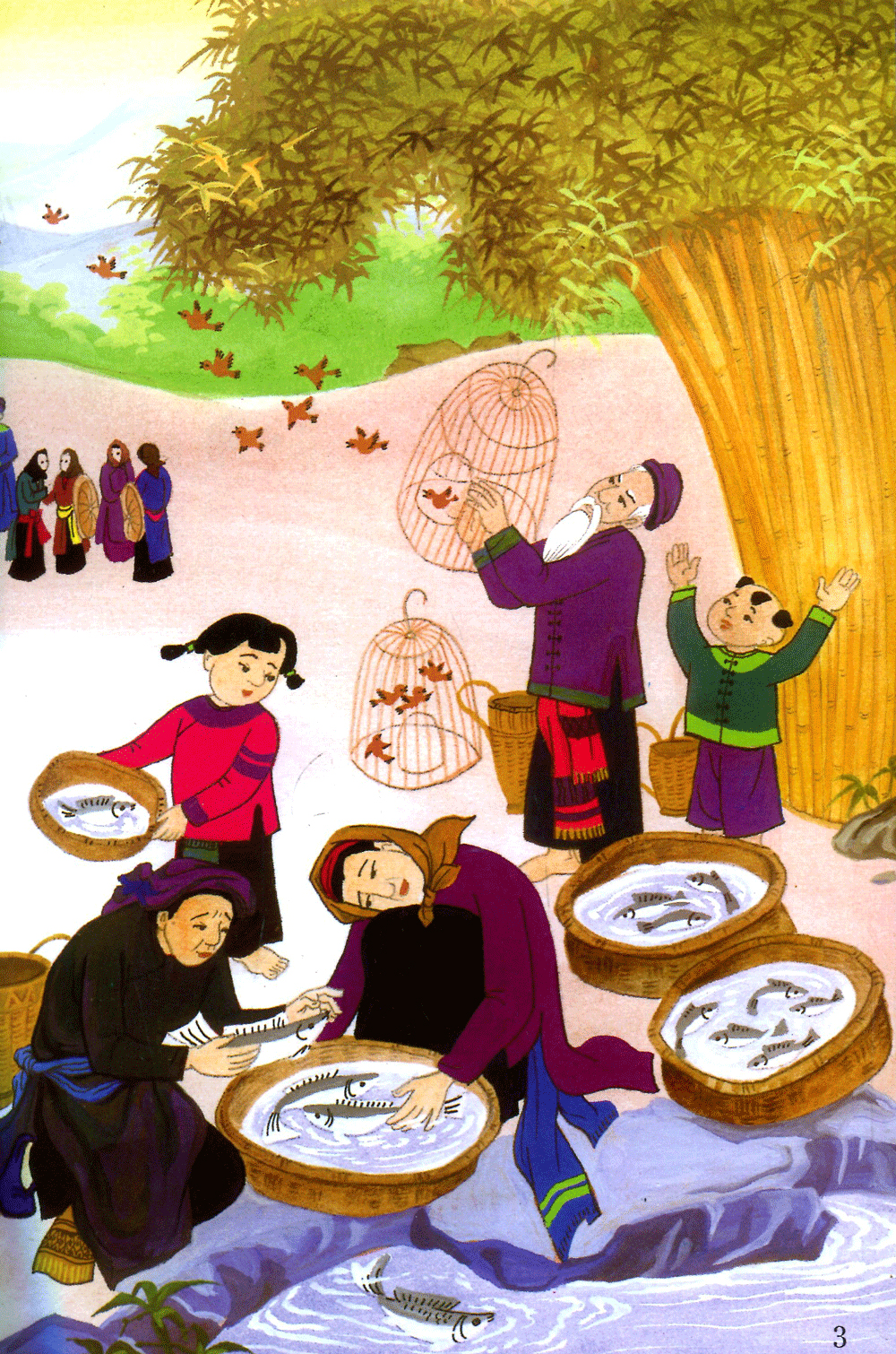 tranh truyện dân gian việt nam - sự tích hồ ba bể (tái bản 2023)