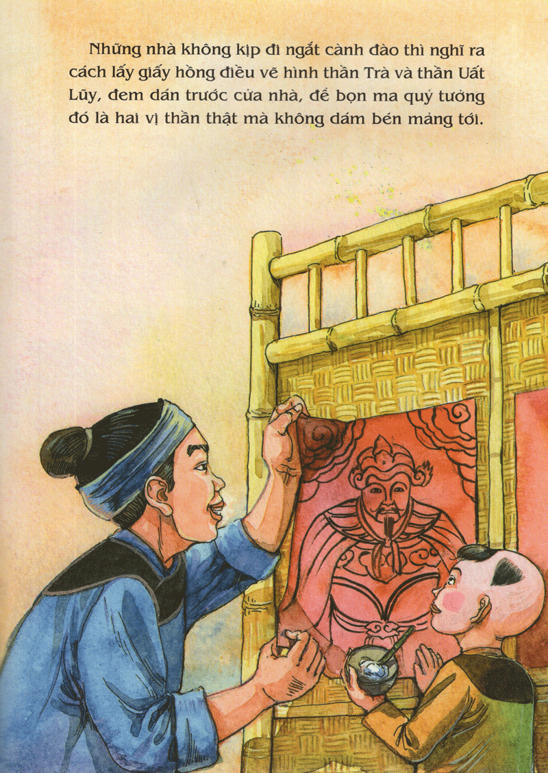 tranh truyện dân gian việt nam - sự tích hoa đào, hoa mai (tái bản 2024)