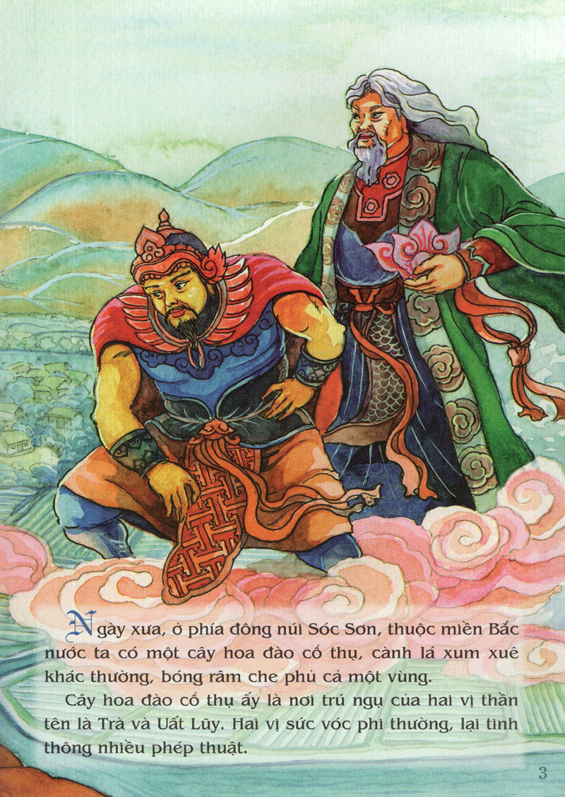 tranh truyện dân gian việt nam - sự tích hoa đào, hoa mai (tái bản 2024)