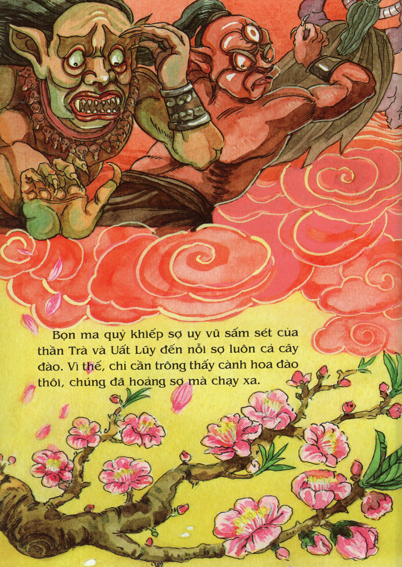 tranh truyện dân gian việt nam - sự tích hoa đào, hoa mai (tái bản 2024)