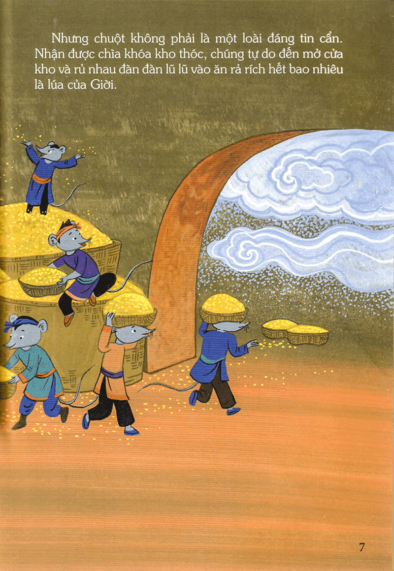 tranh truyện dân gian việt nam - sự tích mèo ghét chuột (tái bản 2023)