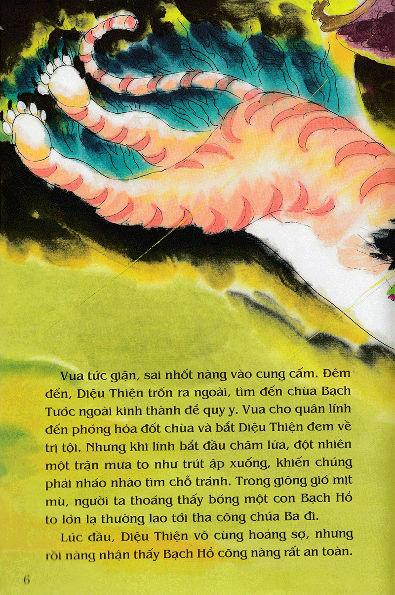 tranh truyện dân gian việt nam - sự tích phật bà quan âm (tái bản 2023)