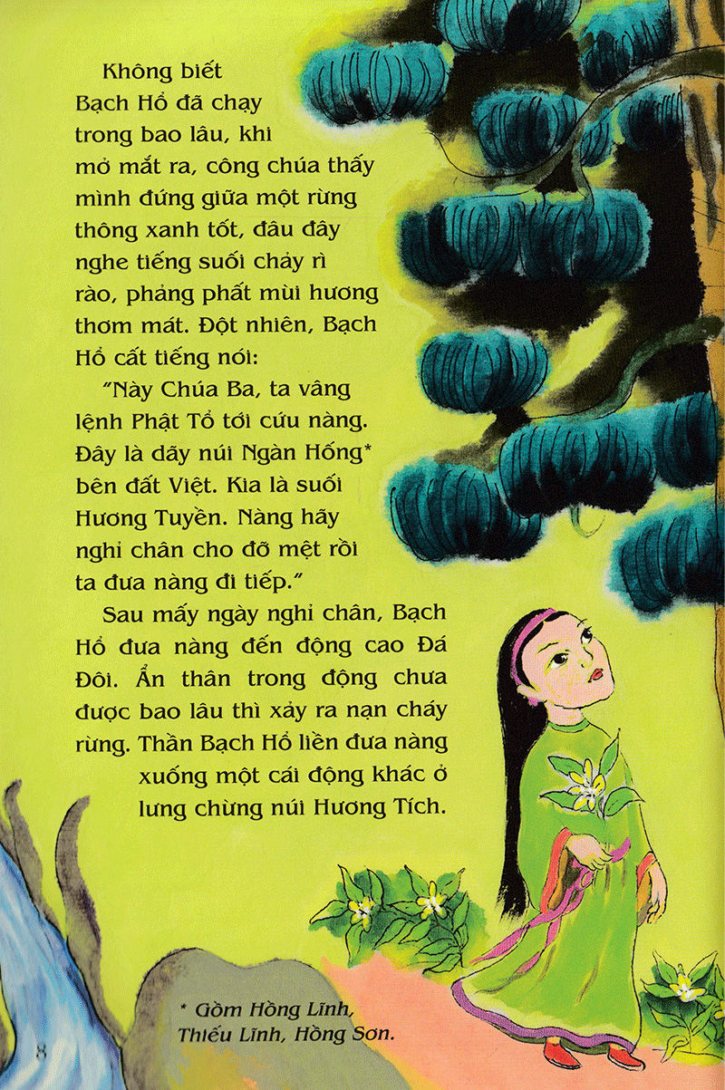 tranh truyện dân gian việt nam - sự tích phật bà quan âm (tái bản 2023)