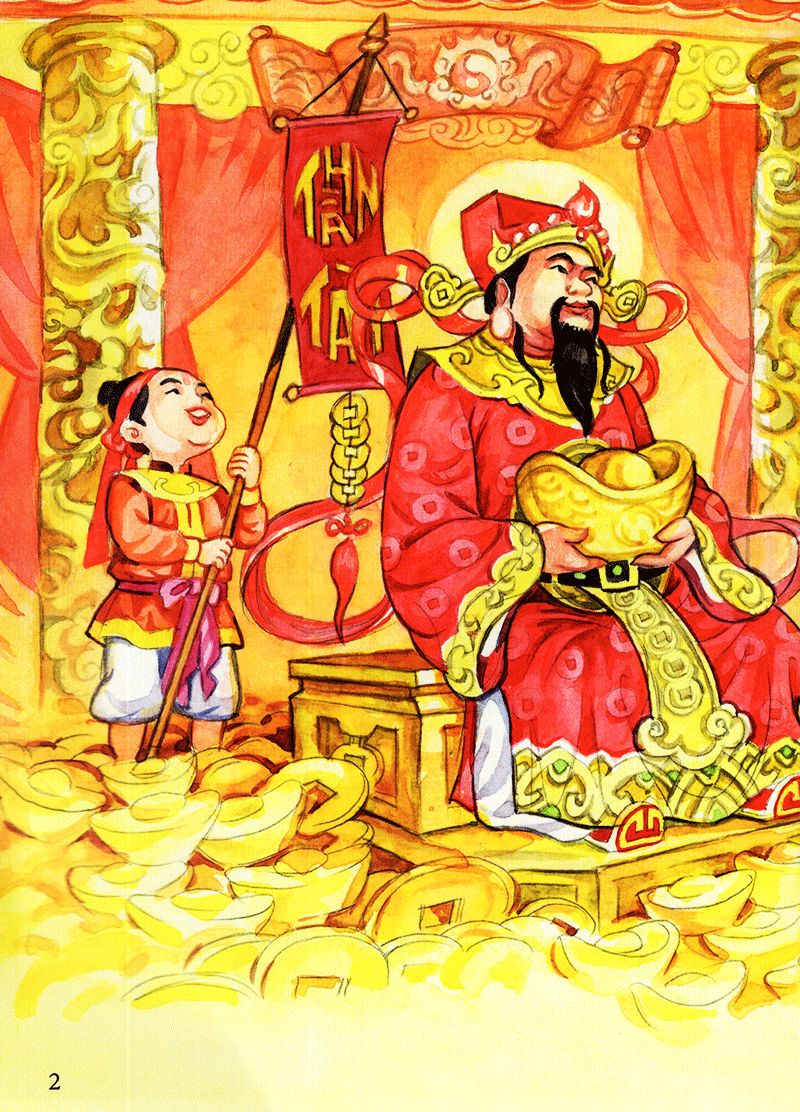 tranh truyện dân gian việt nam - sự tích thần tài (tái bản 2023)