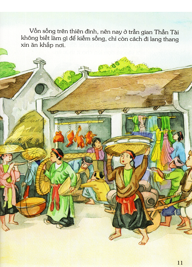 tranh truyện dân gian việt nam - sự tích thần tài (tái bản 2023)