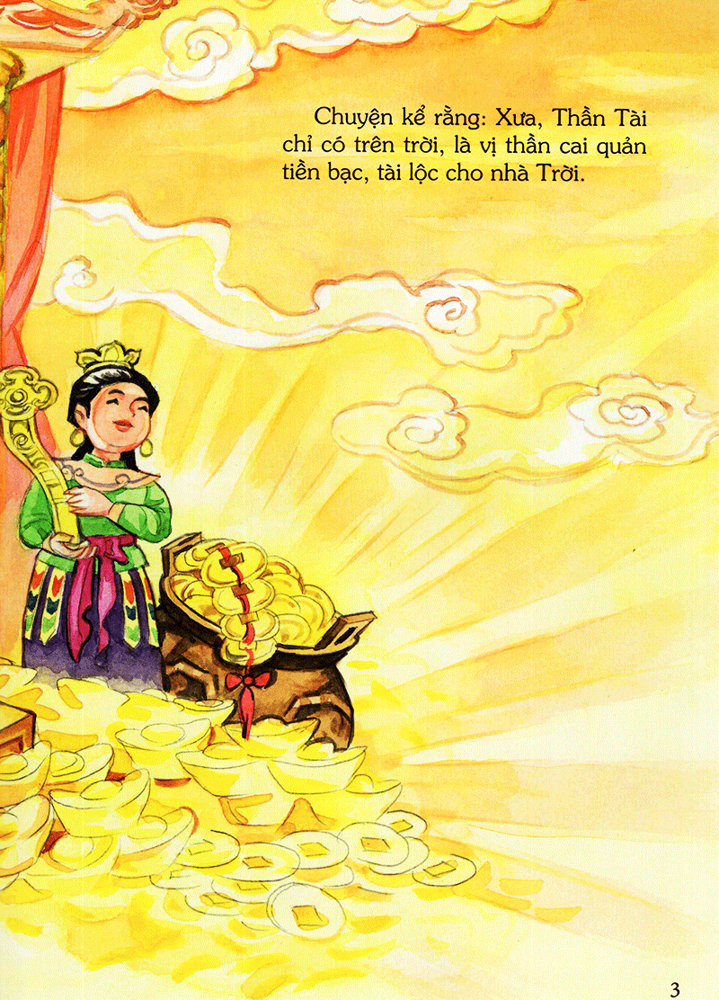 tranh truyện dân gian việt nam - sự tích thần tài (tái bản 2023)