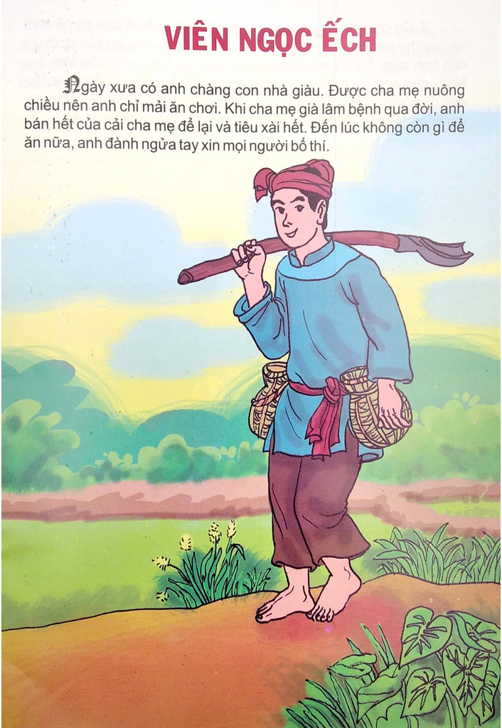 tranh truyện dân gian việt nam - viên ngọc ếch (tái bản 2023)