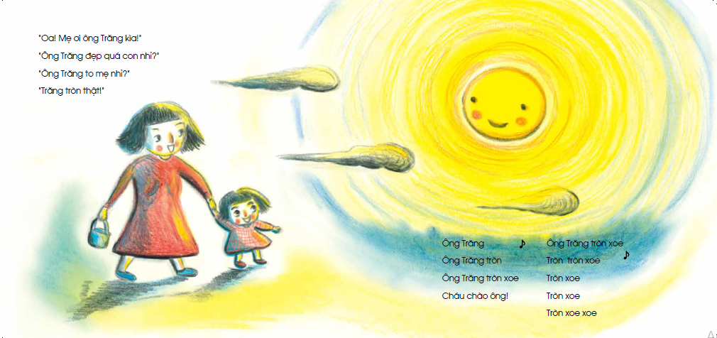 tranh truyện ehon - bé học kỹ năng quan sát - có thật nhiều ông trăng (từ 3 - 4 tuổi)