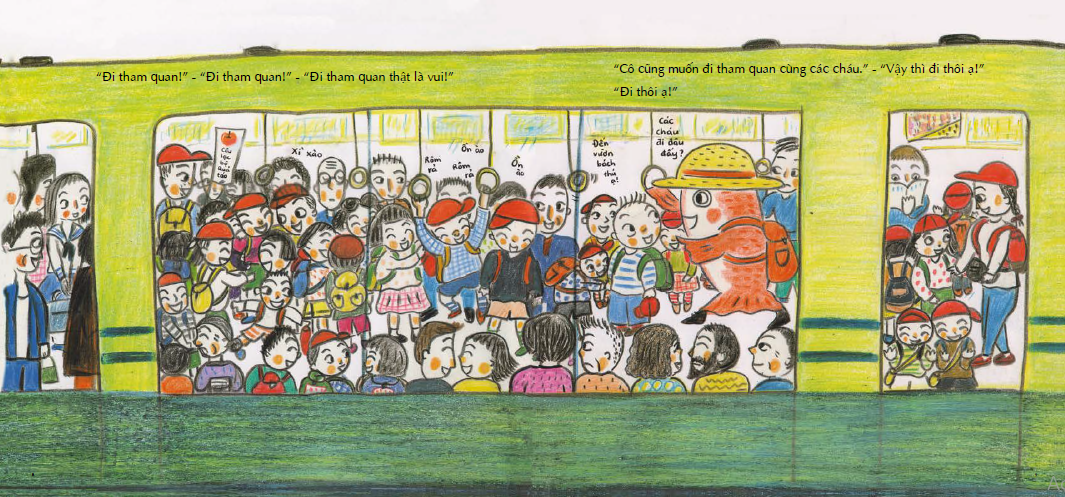 tranh truyện ehon - bé học kỹ năng sống - cô cá setouchi taiko muốn đi tham quan (từ 3 - 4 tuổi)