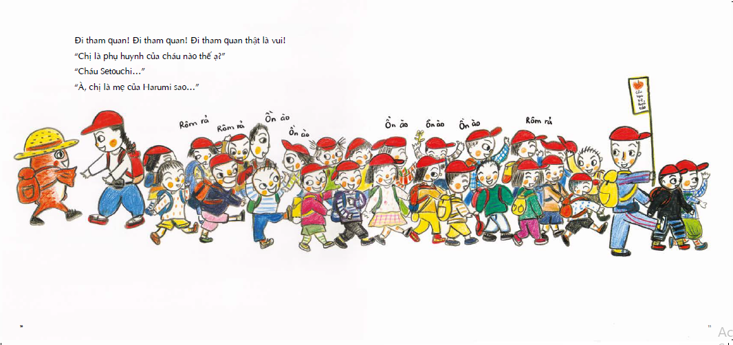 tranh truyện ehon - bé học kỹ năng sống - cô cá setouchi taiko muốn đi tham quan (từ 3 - 4 tuổi)