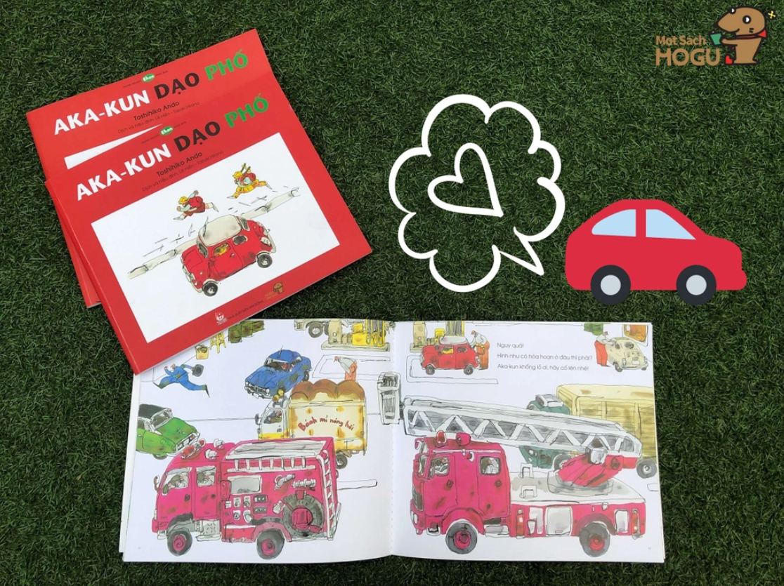Tranh Truyen Ehon Nhat Ban - Aka-Kun Dao Pho (Tu 3 - 6 Tuoi)