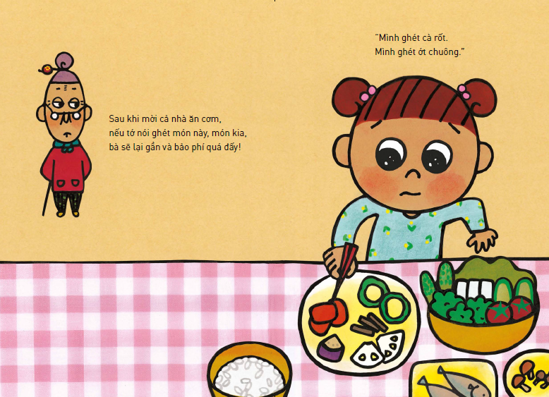 tranh truyện ehon nhật bản - bà phí quá - hãy ăn với lòng biết ơn (tái bản 2023)