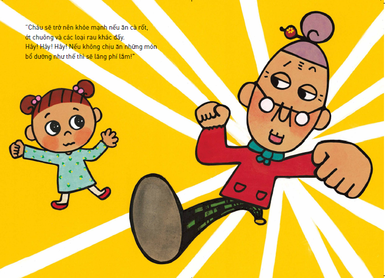 tranh truyện ehon nhật bản - bà phí quá - hãy ăn với lòng biết ơn (tái bản 2023)