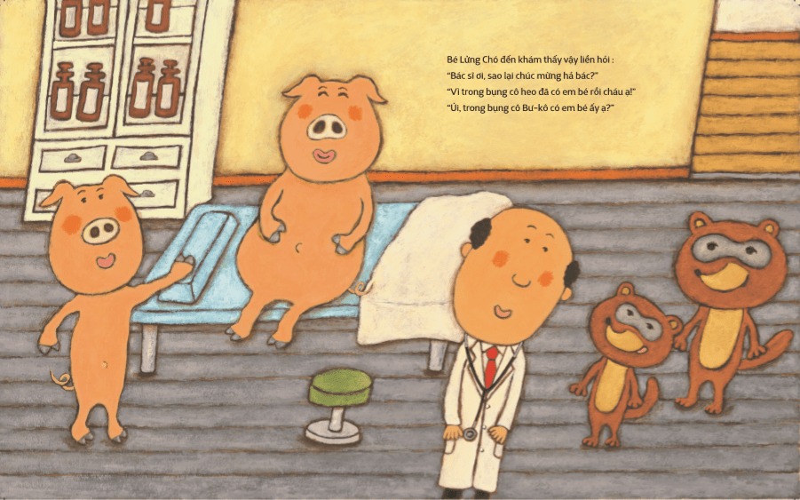 tranh truyện ehon nhật bản - bác sĩ an-tôn - em bé đây (tái bản 2023)