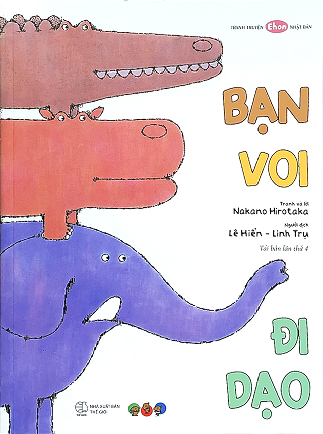 tranh truyện ehon nhật bản - bạn voi đi dạo (tái bản 2023)