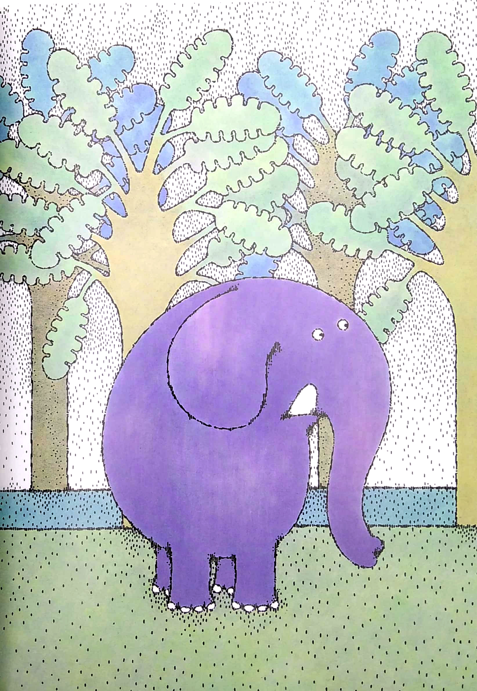 tranh truyện ehon nhật bản - bạn voi đi dạo (tái bản 2023)