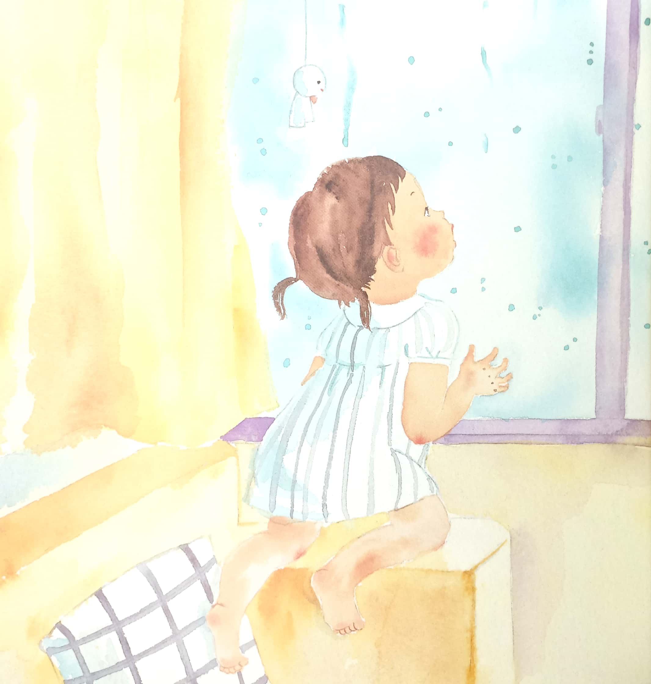 tranh truyện ehon nhật bản - đi dạo dưới mưa