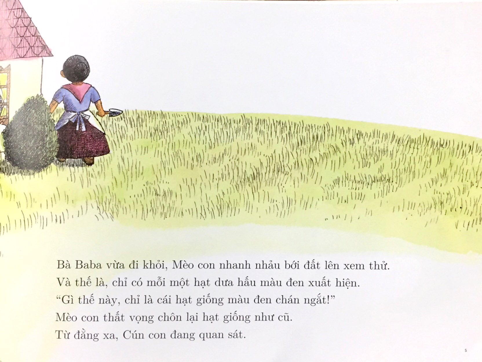 tranh truyện ehon nhật bản - hạt dưa hấu (tái bản 2023)