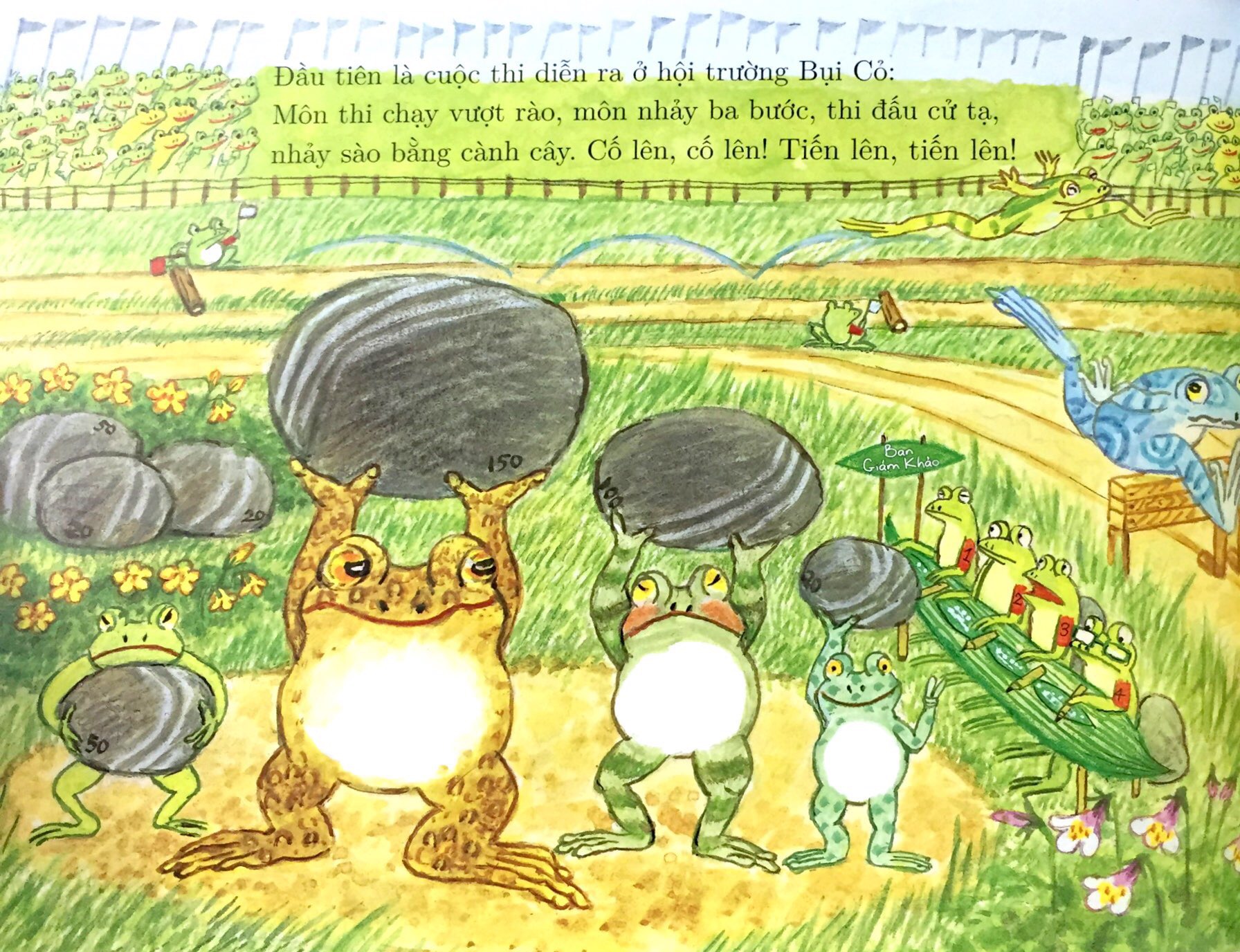 tranh truyện ehon nhật bản - kerolympic - đại hội thể thao ếch ộp (từ 3 - 6 tuổi)