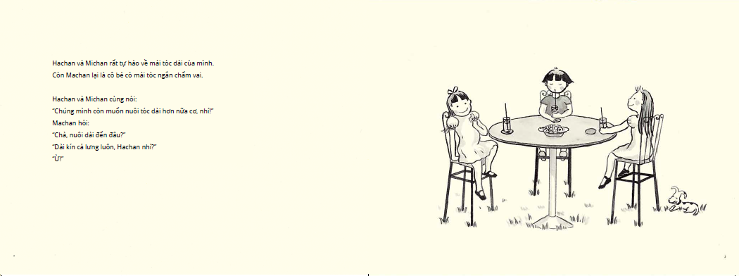 tranh truyện ehon nhật bản - machan tóc dài (dành cho bé từ 1-6 tuổi) (tái bản 2022)