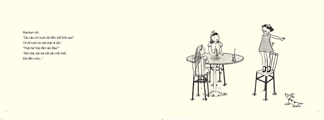 tranh truyện ehon nhật bản - machan tóc dài (dành cho bé từ 1-6 tuổi) (tái bản 2022)