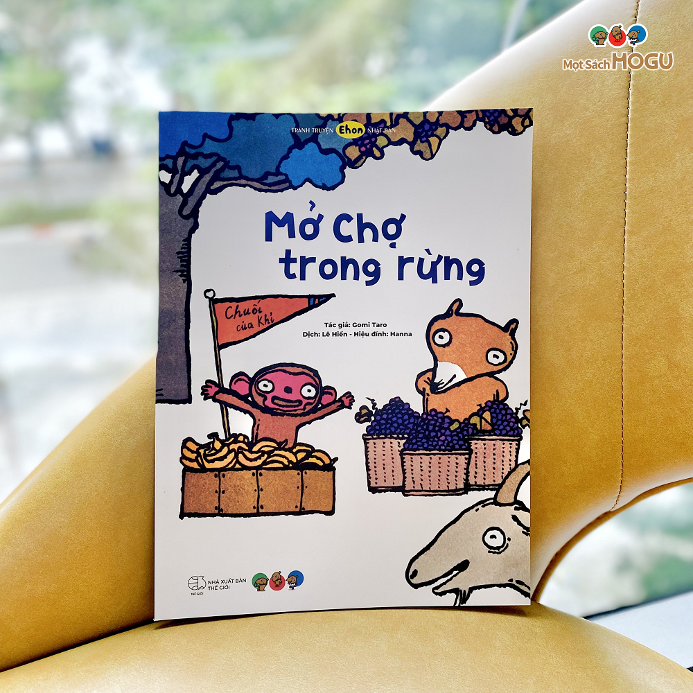 tranh truyện ehon nhật bản - mở chợ trong rừng