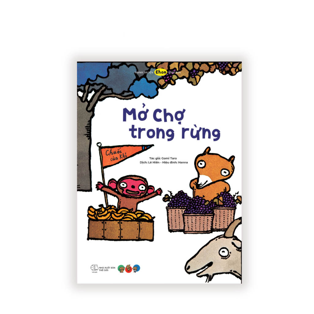 tranh truyện ehon nhật bản - mở chợ trong rừng