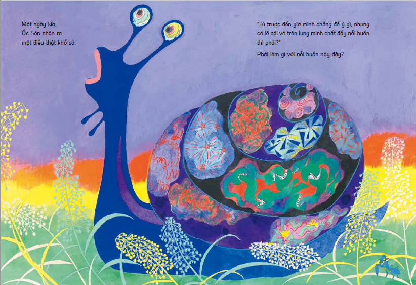 tranh truyện ehon nhật bản - nỗi buồn ốc sên (tái bản 2023)