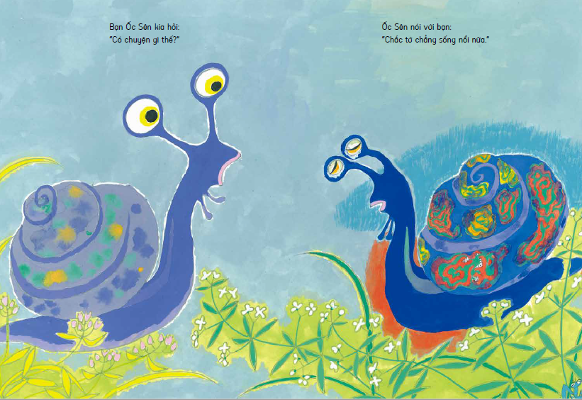 tranh truyện ehon nhật bản - nỗi buồn ốc sên (tái bản 2023)